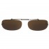 Polarized Clip On Sunglasses #711C Brown Lens Tint