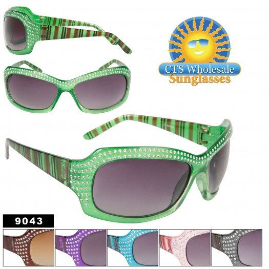 Painted Faux Rhinestone Sunglasses