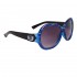 Stylish Fashion Sunglasses Wholesale DE85 Black & Transparent Blue Frame