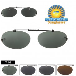 #710 Polarized Clip On Sunglasses