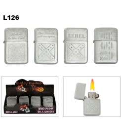 Engraved Oil Lighters Wholesale | Rebel | USA