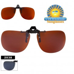 Flip Up Style Wholesale Clip On Sunglasses 2038