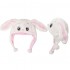 Wholesale Animal Cap | White & Pink Bunny with Short sides