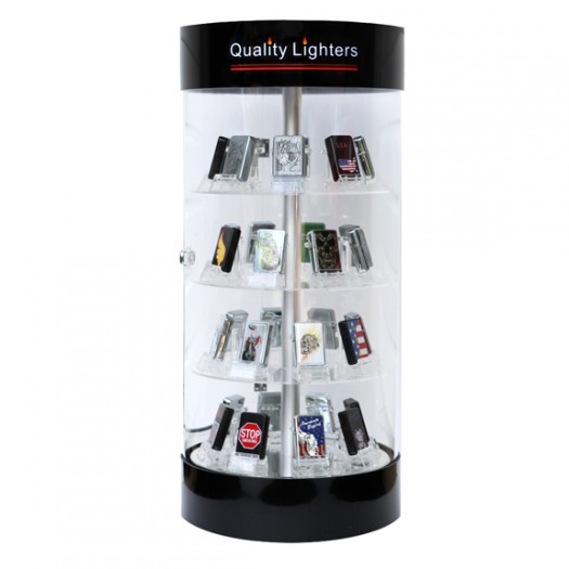 Lighter Display Case Rotating | Lighted | Locking