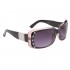 Diamond Eyewear Fashion Sunglasses for Women DI130 Black Frame with Transparent Light Peach