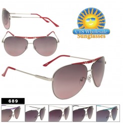 Sleek Metal Framed Aviators 689