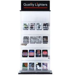 Counter Top Locking Wholesale Oil Lighter Display Case