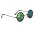 Side Looking Reptile Eyeball Hologram Sunglasses 1111 Gun Metal Frame
