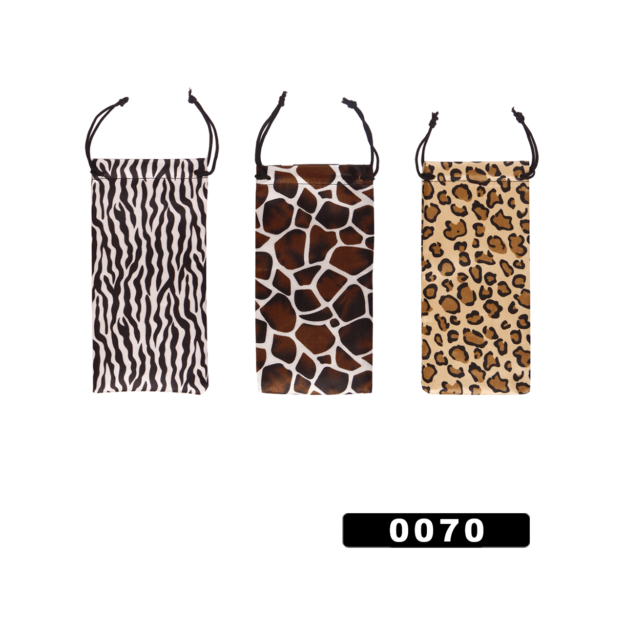 Sunglass Draw String Bags 0070 (12 pcs.) Animal Print!
