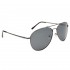 Polarized Aviator Sunglasses #2090 Dark Silver Frames with Smoke Tint Lenses
