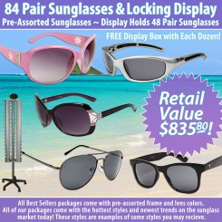 84 Pair Package Deal w/Locking Floor Model Display