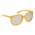#9015 Mirrored Vuarnet Style Sunglasses | Yellow Frame Color with Black Paint Splatter
