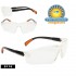 Clear Safety Glasses w/Rubber Tipped Adjustable Arms Clear Safety Glasses w/Rubber Tipped Adjustable Arms