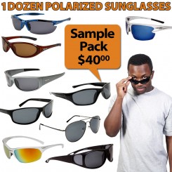 1 Dozen Sample Pack Polarized Sunglasses