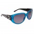 DI516 Rhinestone Sunglasses Blue & Black Frames