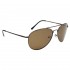 Polarized Aviator Sunglasses #2090 Gun Metal Frames with Amber Lenses