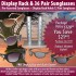 Sunglass Rack & 36 Pair Assorted Sunglasses