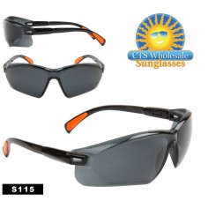 Tinted Lens Safety Glasses with Rubber Tip Adjustable Arms