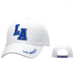 LA Los Angeles Ball Cap Wholesale White