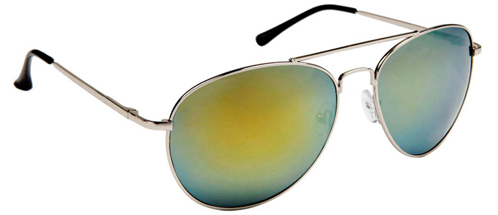 Mirrored Aviator Sunglasses