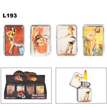 Pin Up Girls Steel Lighters