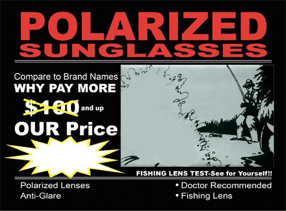 Polarized Sunglasses Sign 
