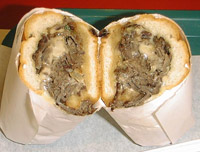 Famous Philly Cheesesteak Sandwich